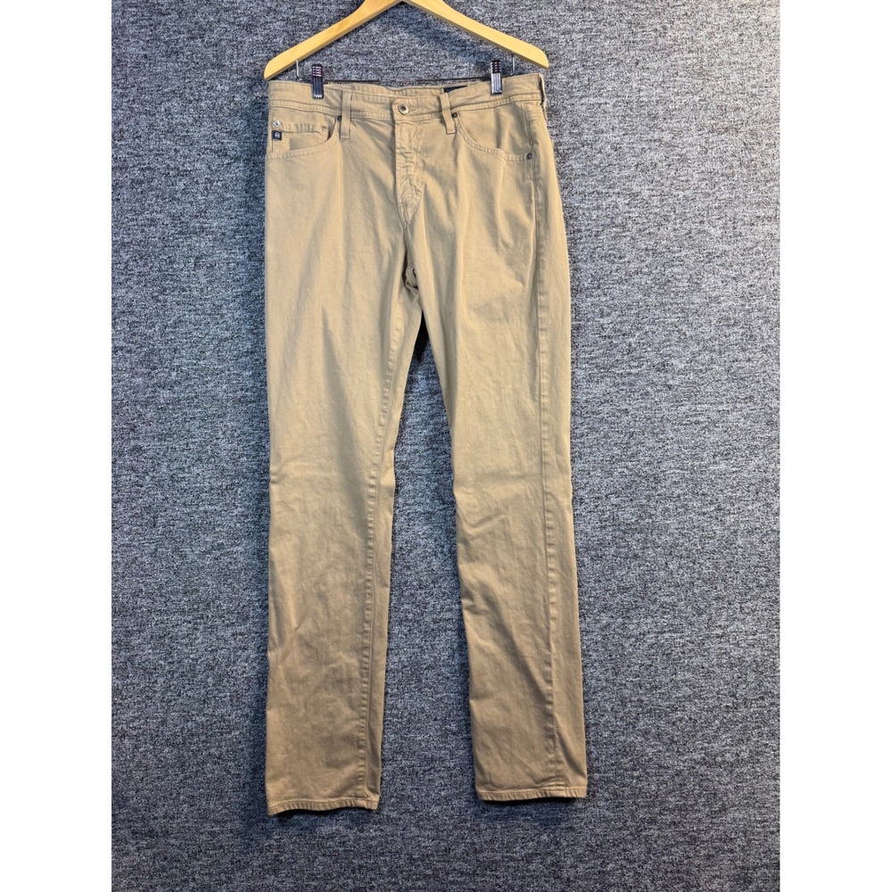 AG Adriano Goldschmied The Everett Slim Straight Khaki Pants 34x34 1794SUDLEKH